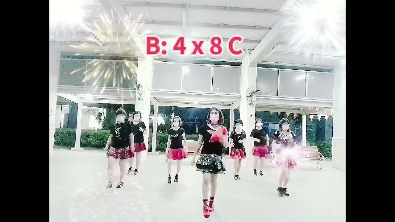 People Of The Mountain Line Dance ; Demo By Happy Madeline Volunteer Group (Singapore)12/8/22