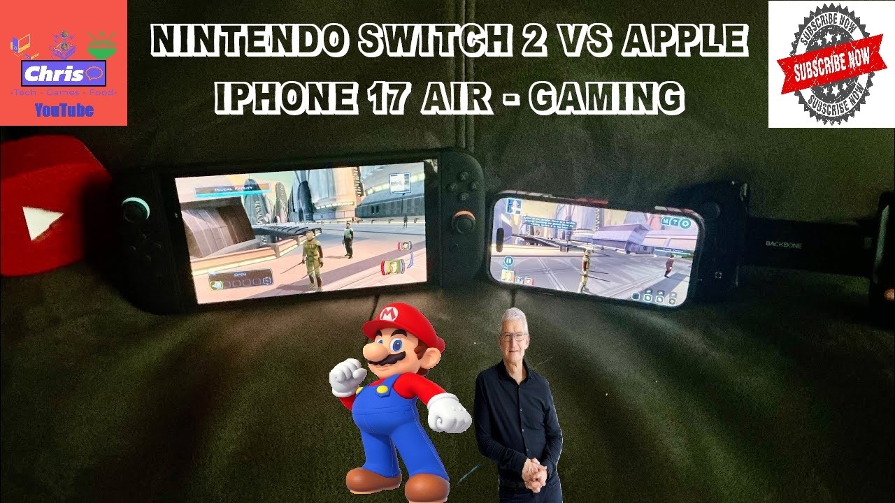 Nintendo Switch 2 VS iPhone 17 Air - Gaming #nintendovsiphone