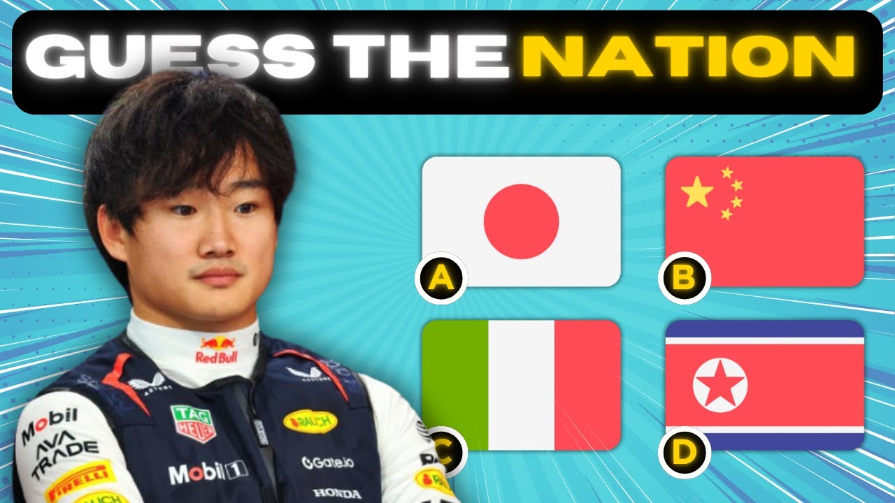 GUESS THE NATIONALITY OF F1 DRIVERS QUIZ CHALLENGE