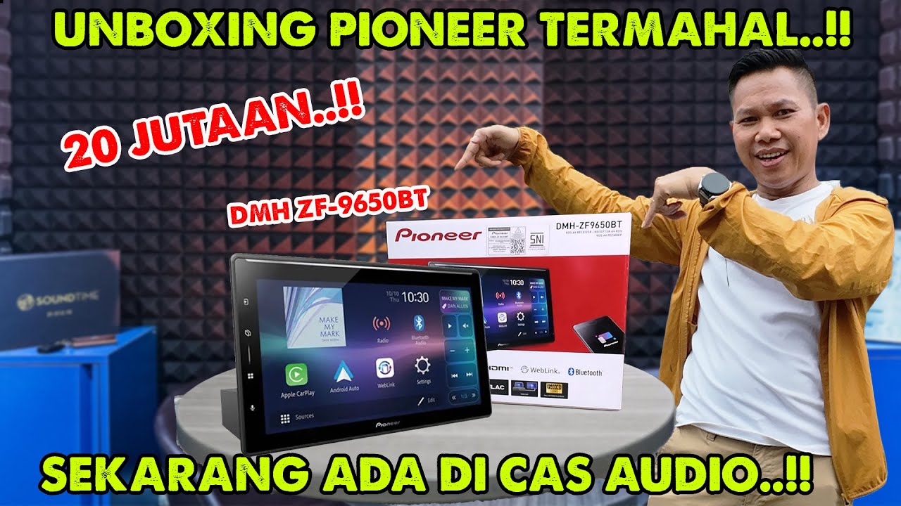 GIL4,!! HU PIONEER DMH-ZF 9650 HARGANYA 21 juta..!! KASTA TERTINGGI APA IYA SUDAH ANDROID.??