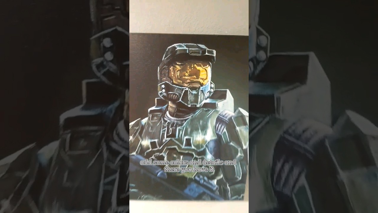 how to draw Master Chief ☄️