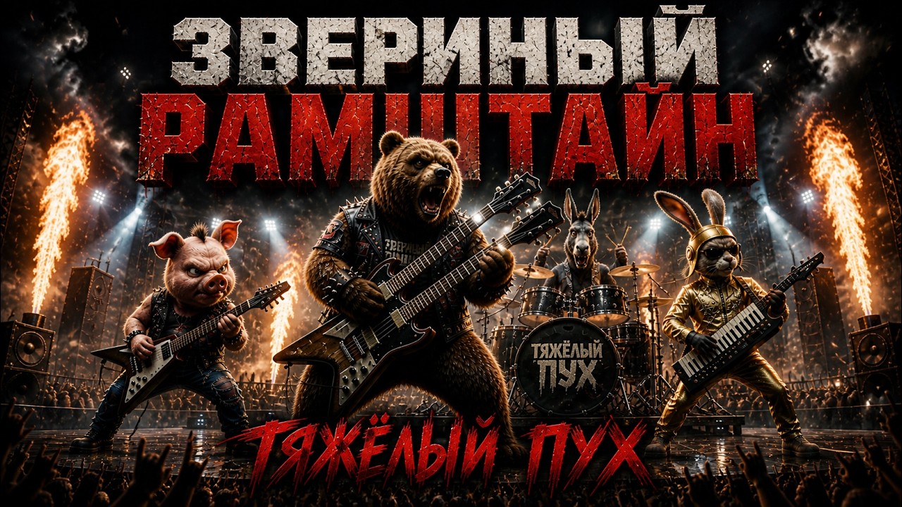 МОЙ ХВОСТ?! | Тяжёлый Пух &mdash; ЗВЕРИНЫЙ РАМШТАЙН , Cаундтрек для Винни‑Пуха .