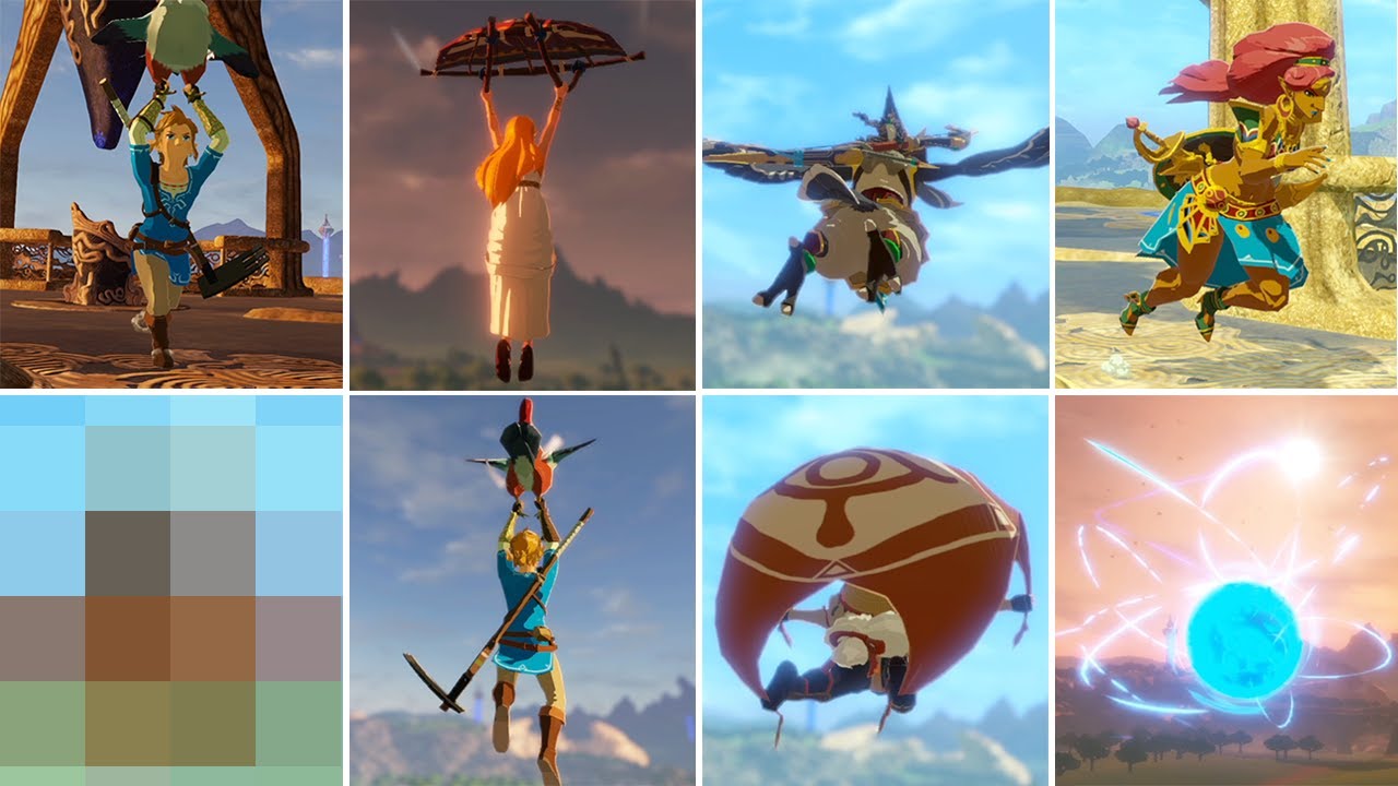 ゼルダ無双厄災の黙示録【Switch】 全キャラ出撃パラセールモーション集まとめ ニンテンドースイッチ