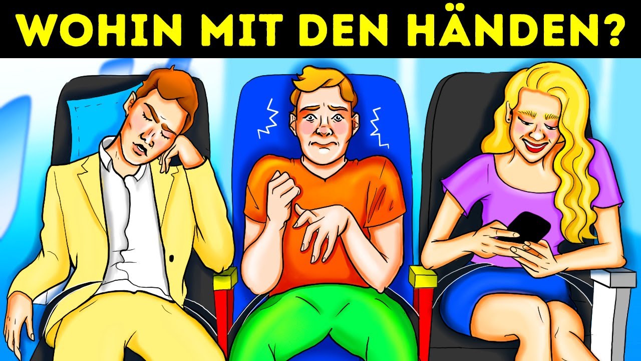 Wo legst du im Flugzeug deine Arme ab, Flugbegleiter lösen das Problem