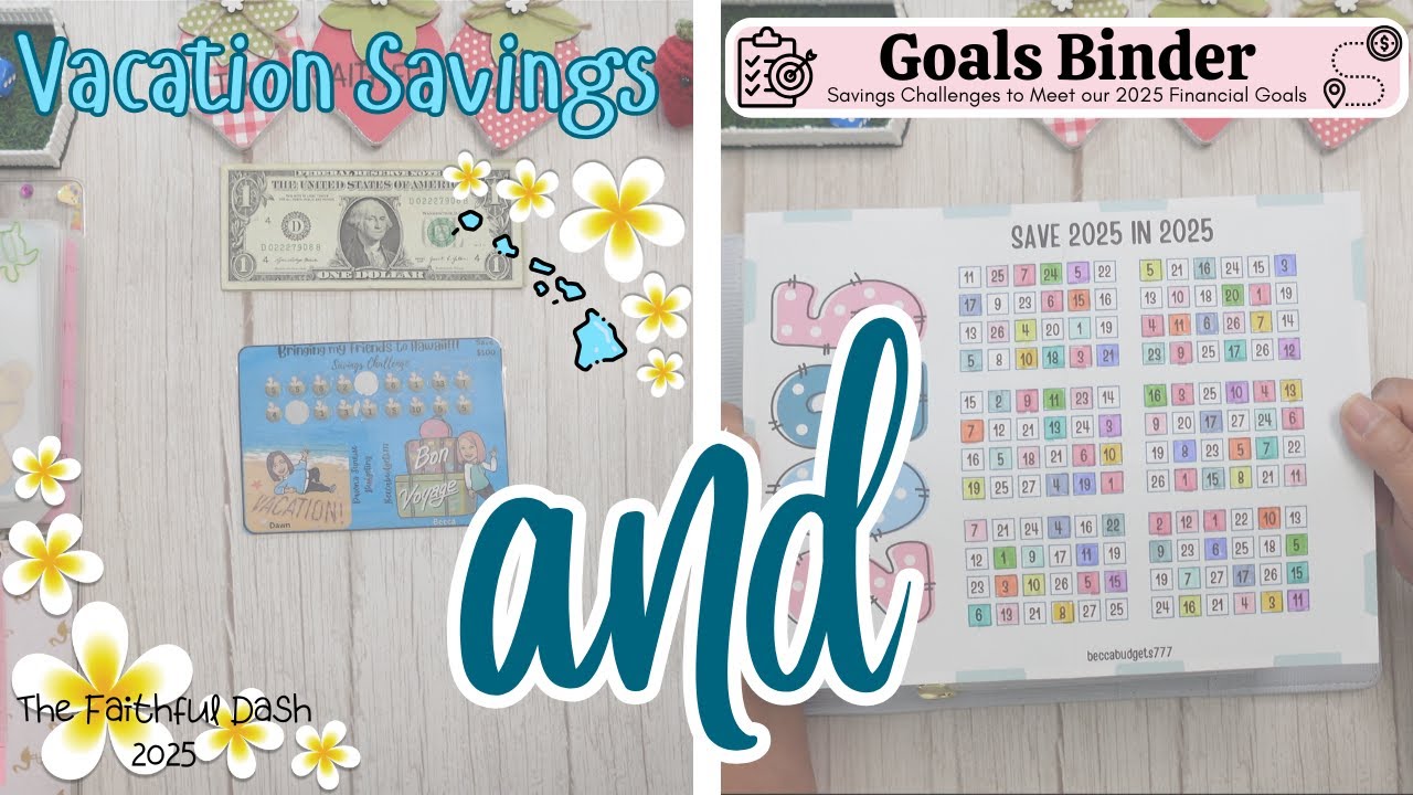 One Last Vacation Savings 🏝️| Emptying Our Goals Binder 🥹