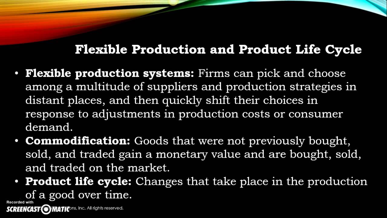 Intro to Modern Industrial Development & Production