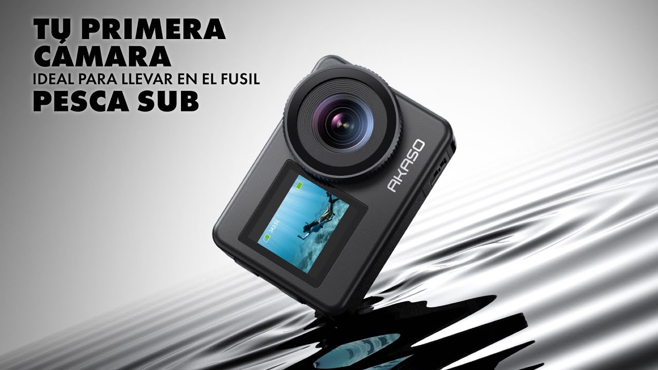 🔱 AKASO BRAVE 7. Cámara BARATA 💲 para PESCA SUBMARINA y Snorkel. 🎥🤿