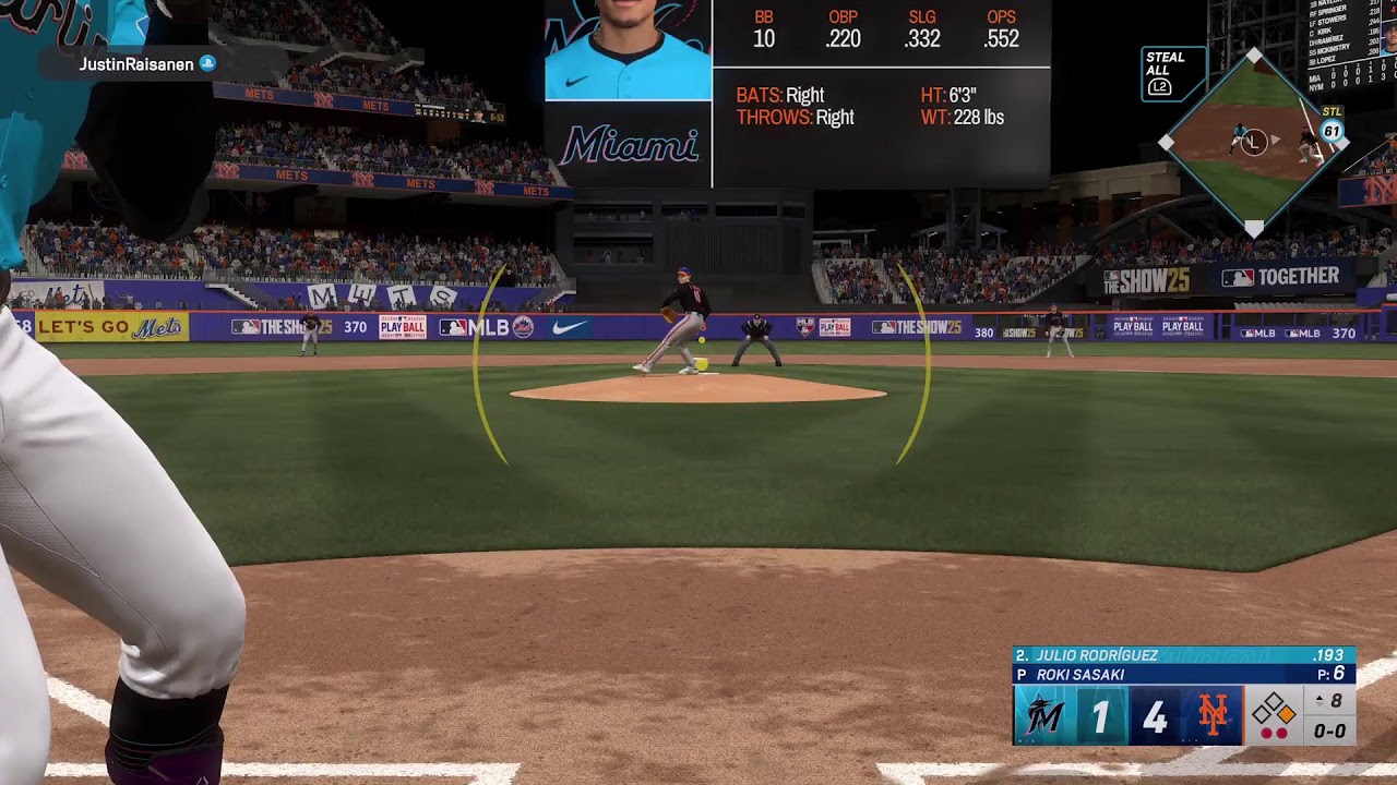 MLB The Show 25 ESN AAA s34 Playoffs Round 2 Marlins @ Mets G1