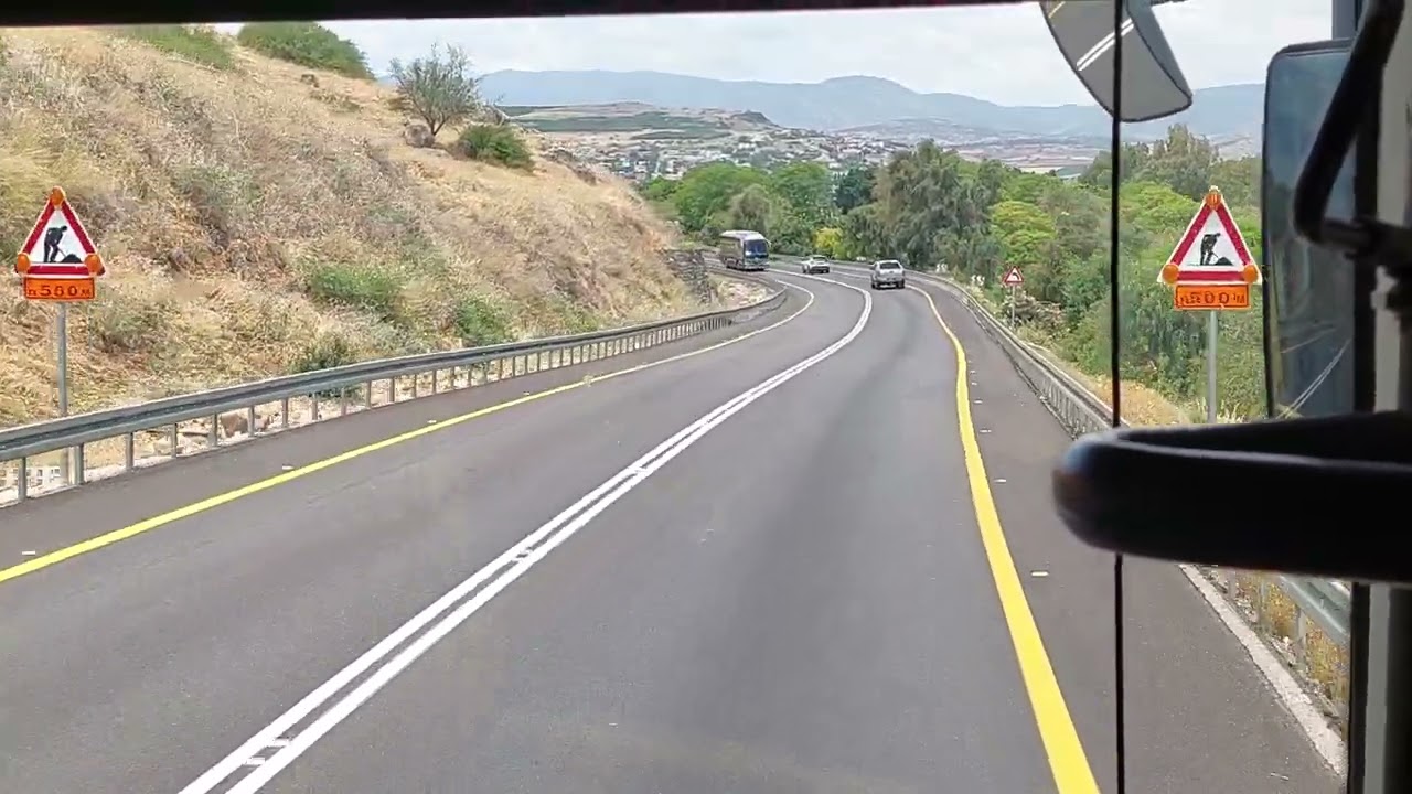 נסיעה מהכינרת לגליל העליון-ישראל מטבריה לצפת 2023  Tiberias to Safed