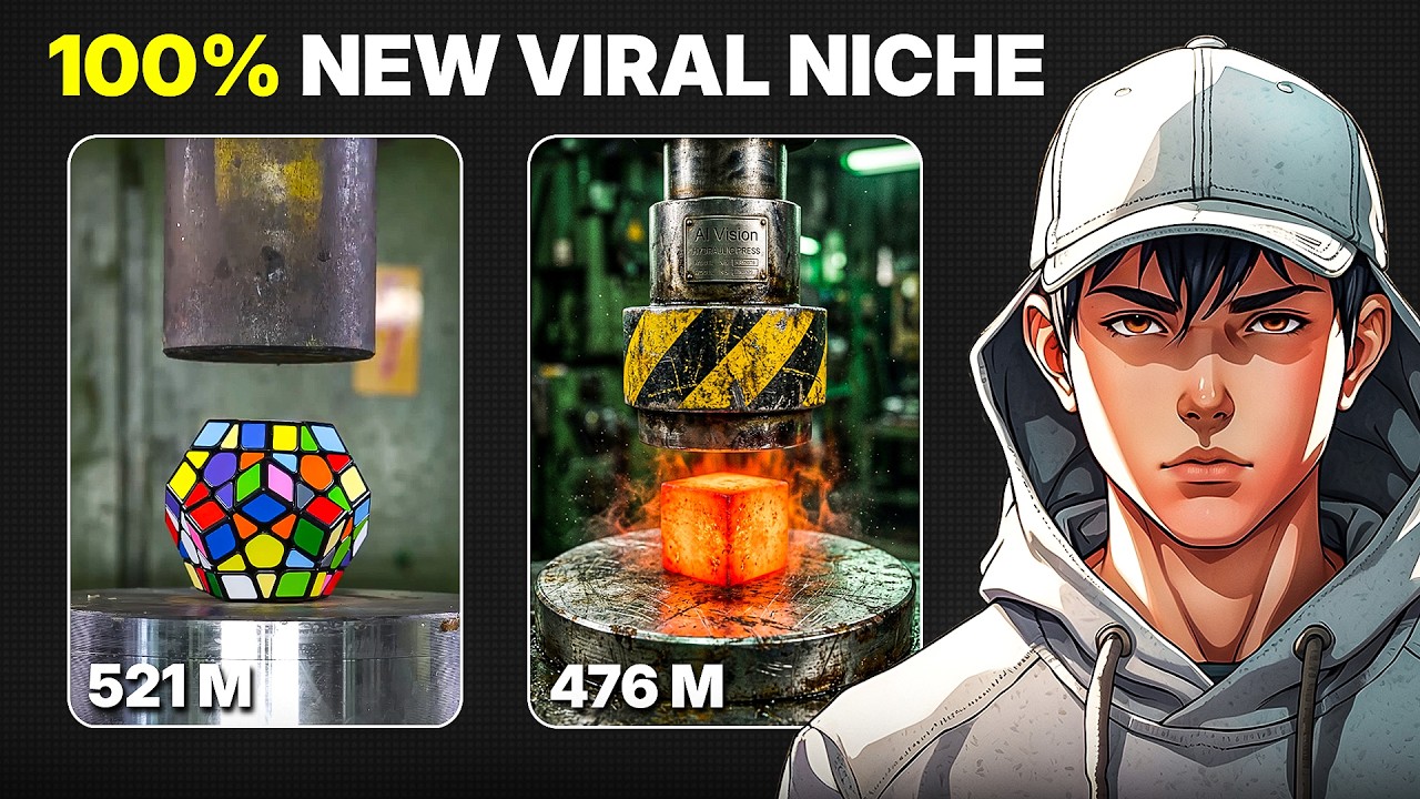 How to Create Viral Hydraulic Press Videos with AI (Easiest Method)