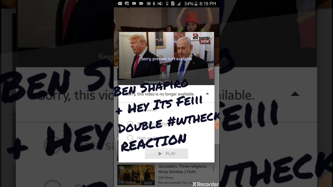 Ben Shapiro + HeyItsFeiii Double WTHECK | REACTION