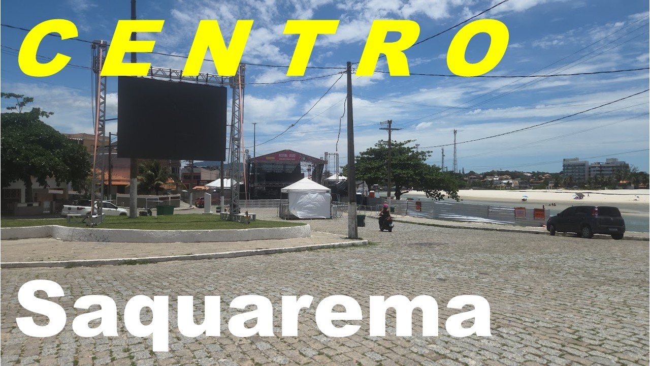 PEDALANDO NO CENTRO DE SAQUAREMA