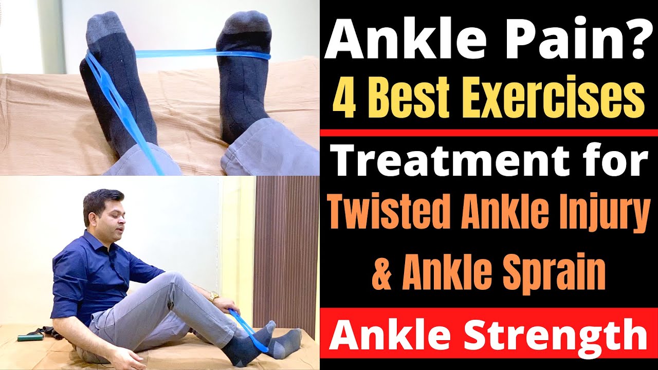 Ankle Pain Exercises, Ankle Exercises for Strengthening, Swollen Ankle Treatment, Ankle Sprain
