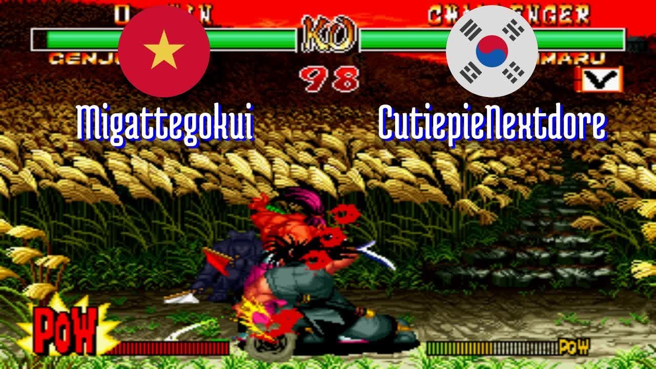 FT5 @samsho2: Migattegokui (VN) vs CutiepieNextdore (KR) [Samurai Shodown II Fightcade] Mar 19