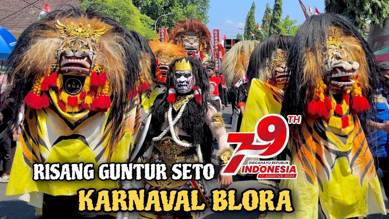 KARNAVAL KABUPATEN BLORA 2024 AKSI BARONGAN BLORA RISANG GUNTUR SETO