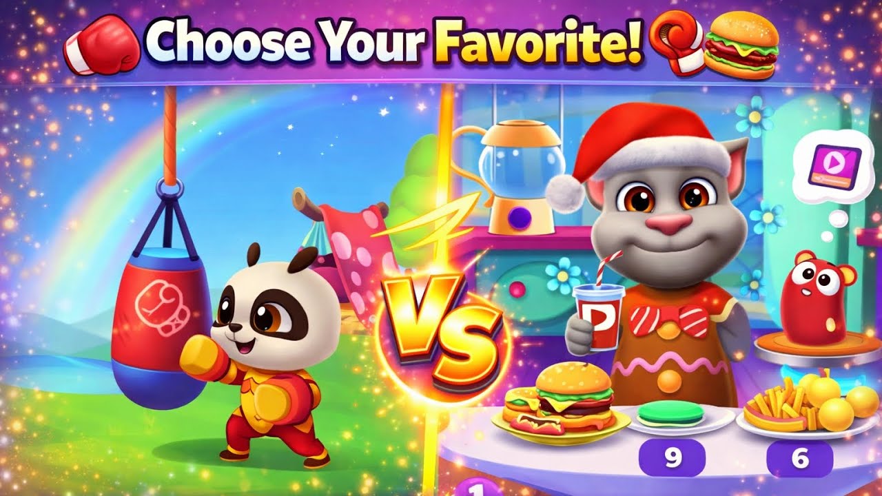 My Talking Panda vs My Talking Tom | New Challenge 