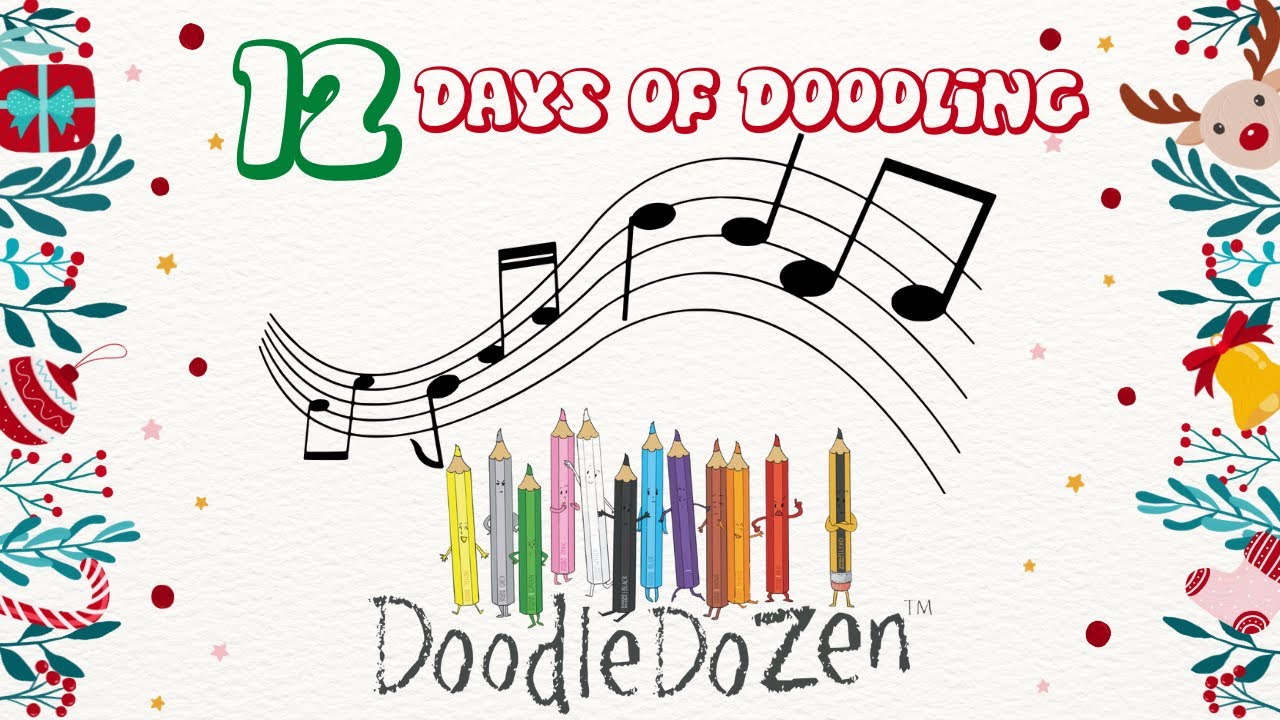 12 Days of Christmas Song For Kids - Let's Get Doodling with Doodle Dozen!