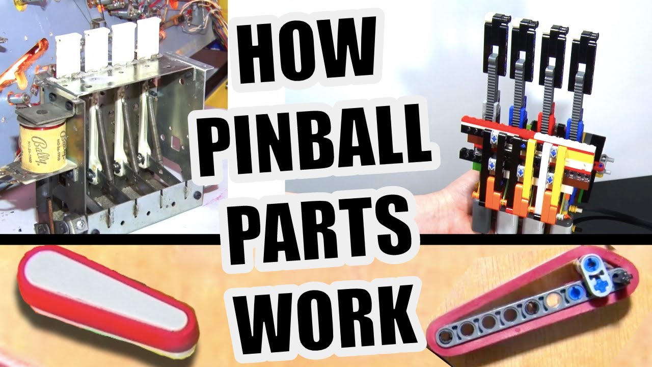 How Real and My Lego Pinball Mechanisms Work