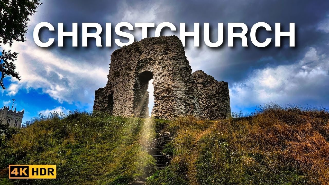 🇬🇧 4K HDR | CHRISTCHURCH England Walking Tour | Relaxing Walk in Dorset Hidden Gems