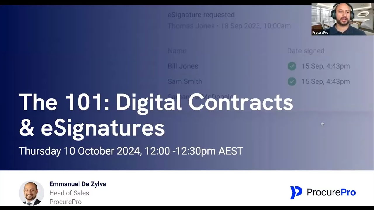 The 101: Digital Contracts & eSignatures for Construction Procurement | ProcurePro