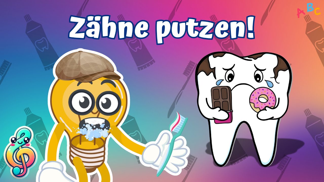 Zähne putzen Lied für Kinder | 3 Minuten Zahnputz-Timer