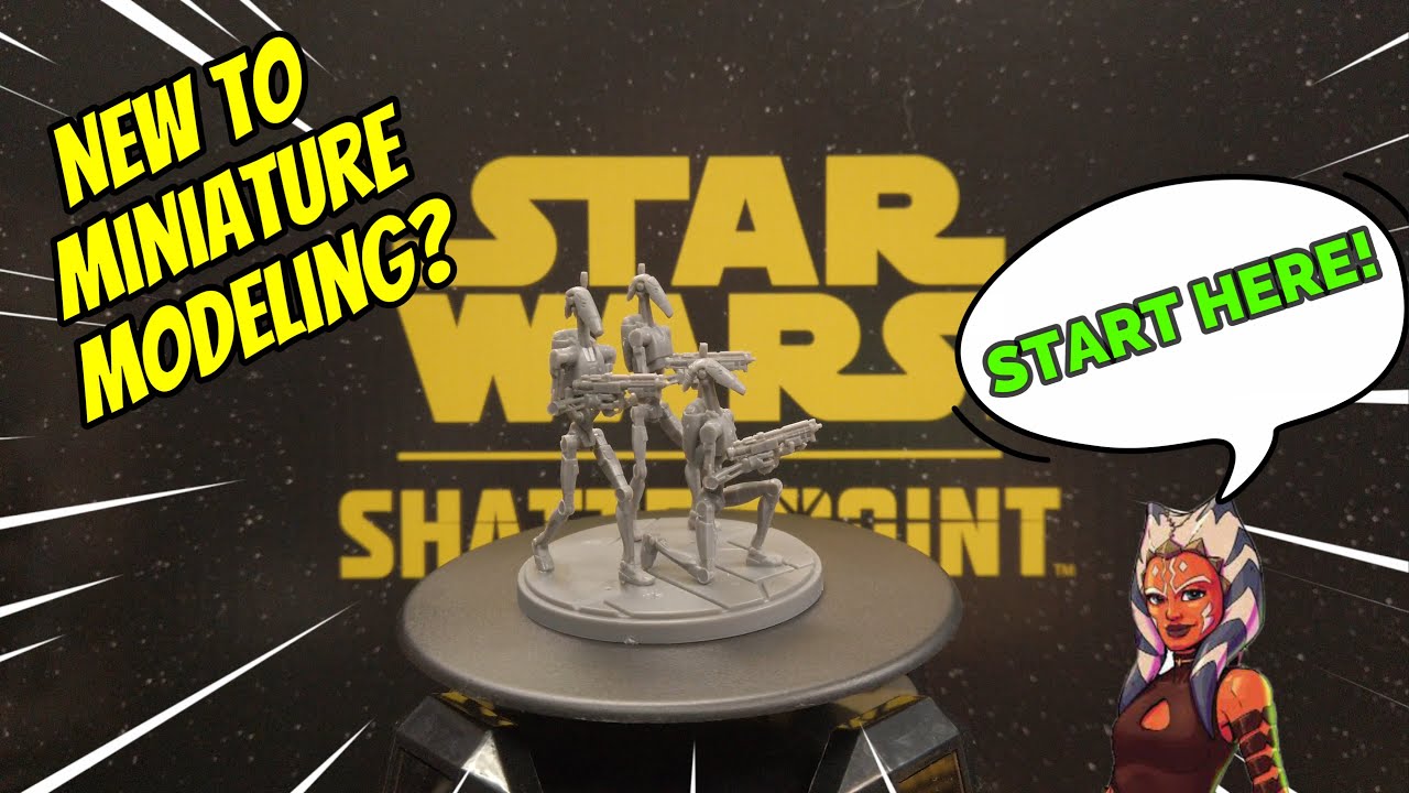 How to Build B1-Battle droids for Star Wars Shatterpoint.
