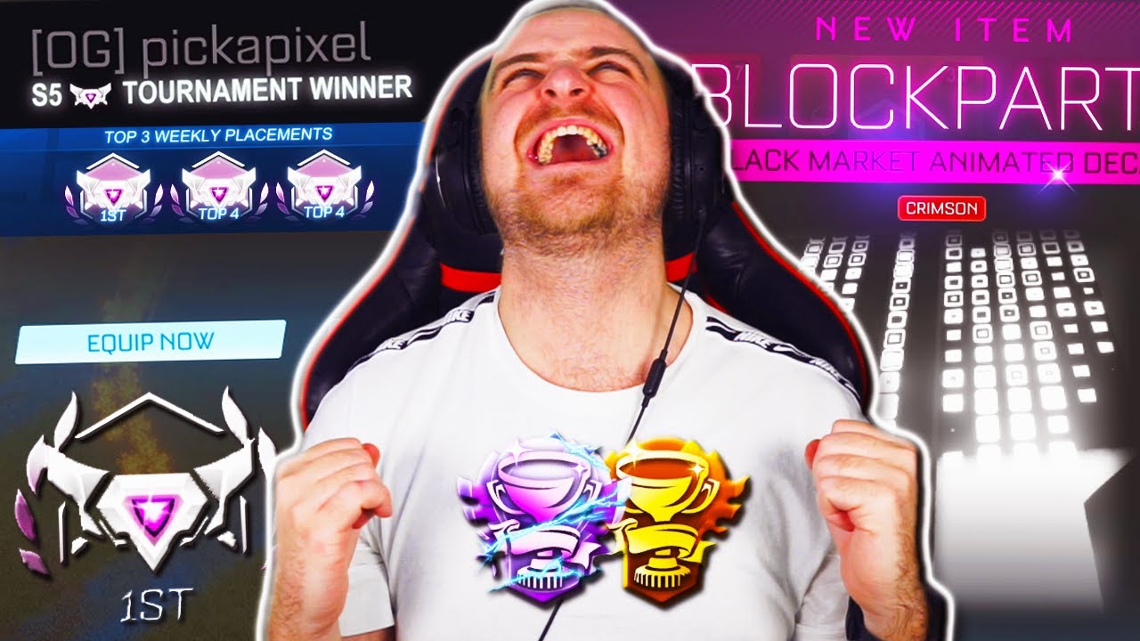 MY CRAZIEST TOURNAMENT VIDEO IN ROCKET LEAGUE HISTORY! | PAINTED BLACK MARKET & SSL HIGHLIGHTS!