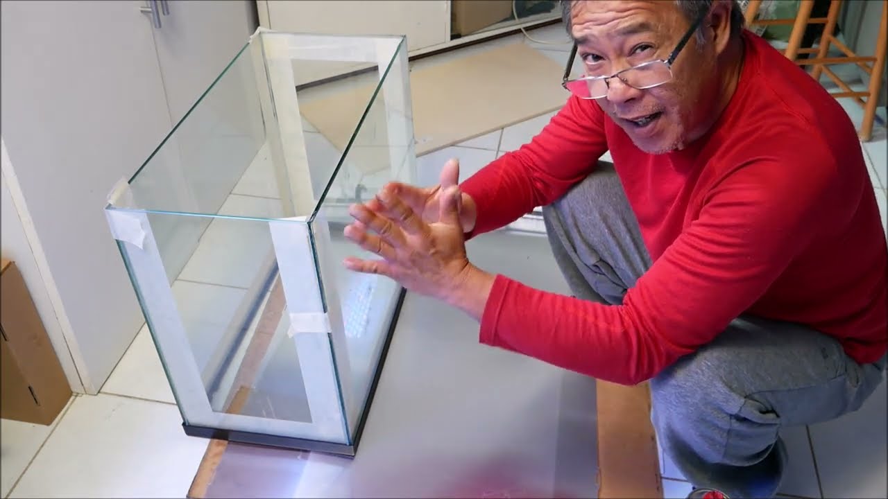 comment décoller  et recoller  un aquarium