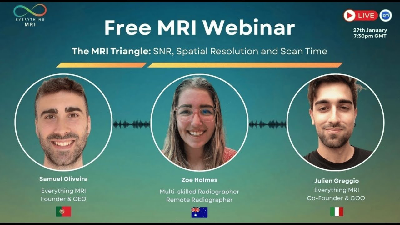 The MRI Triangle: SNR, Spatial Resolution and Scan Time - Webinar