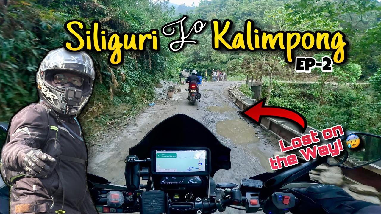 Siliguri to Kalimpong Ride 😰 | রাস্তা হারিয়ে finally পৌঁছালাম | Lava, Rishop & Delo Vlog | Ep 2