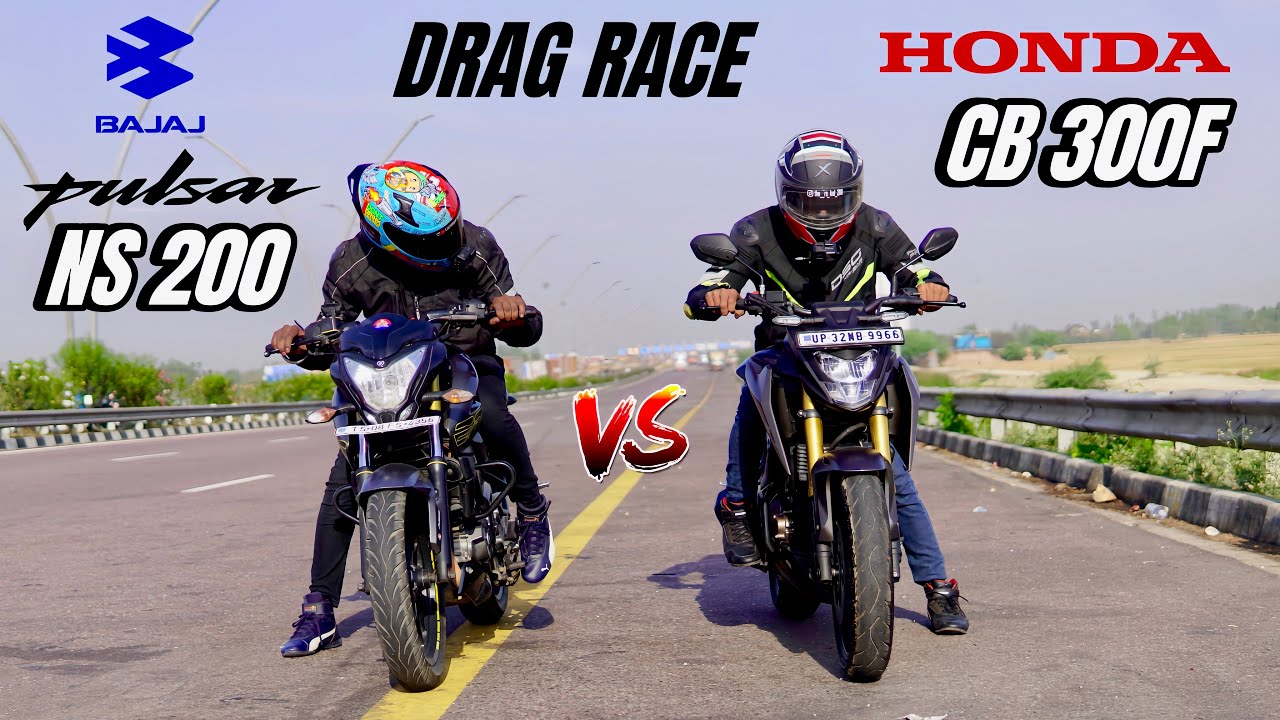Honda CB 300F vs bajaj pulsar ns 200 | top end race | race till their potential 🔥