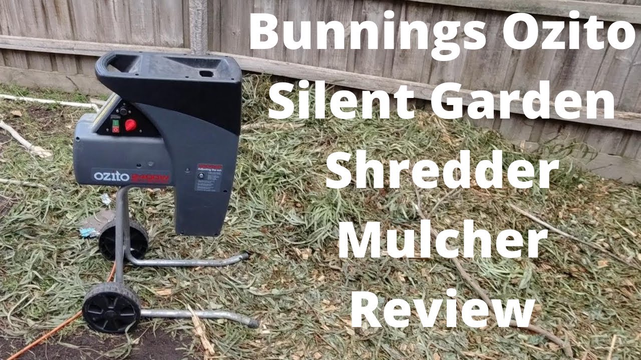 Обзор бесшумного садового измельчителя Bunnings Ozito