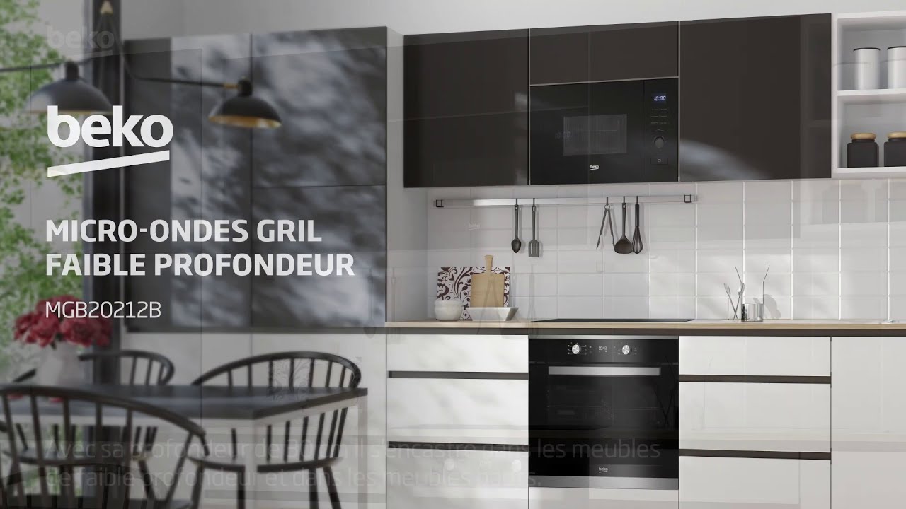 Beko | Micro-ondes gril faible profondeur MGB20212B