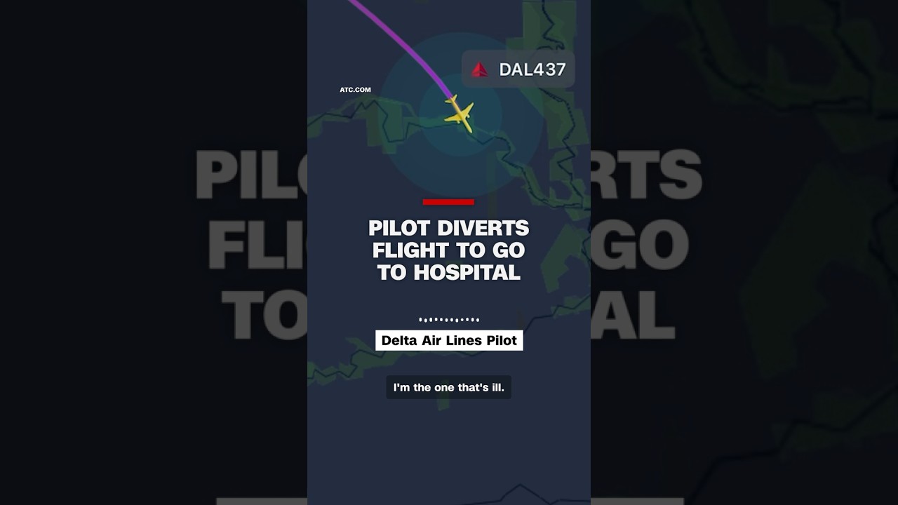 Pilot diverts flight to go to hospital