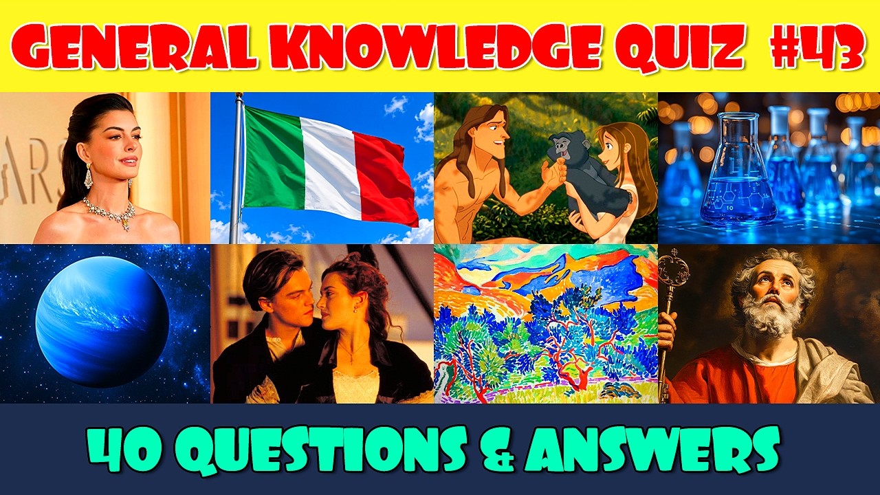 General Knowledge Trivia Quiz (Part 43)