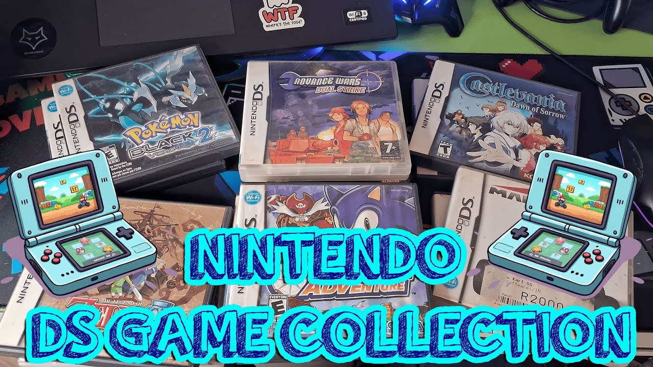 My Nintendo ds game collection ( Castlevania , Mario , Zelda and more) .