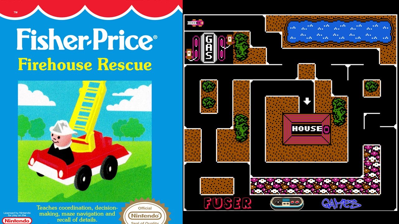 Fisher-Price: Firehouse Rescue 12:28 (NES 1992) Speedrun, retro, Famicom