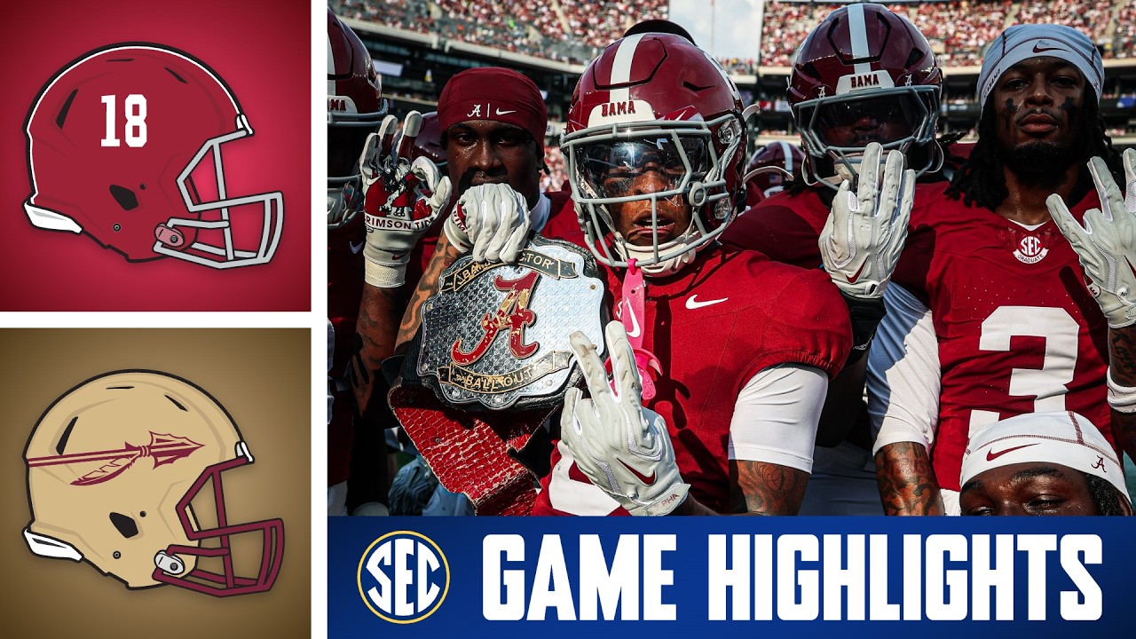 Florida State Seminoles vs. No. 10 Alabama Crimson Tide | Game Highlights | 2026 SEC Football Week 3