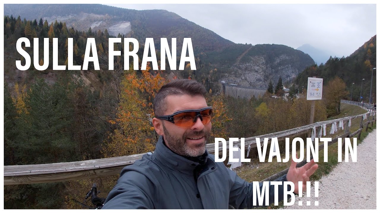 In Bici sulla Frana del Vajont!!! da pelle d'oca.. Brividi!!! 🥶