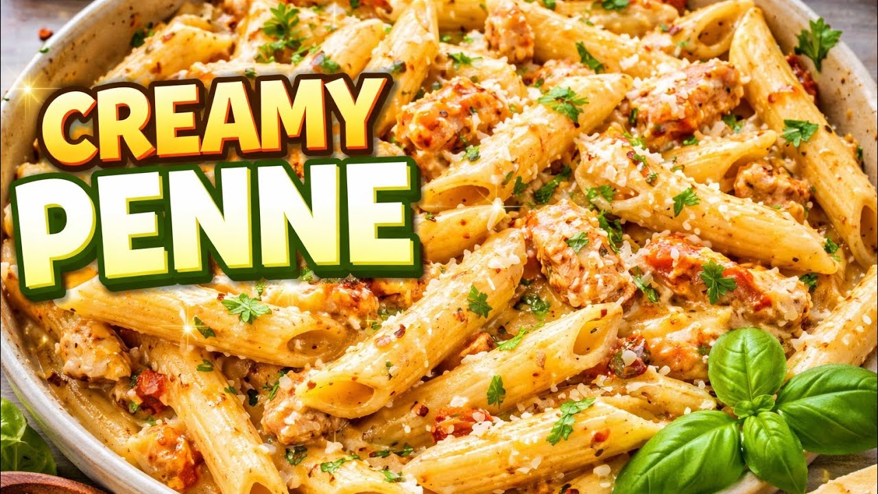 Creamy Penne Pasta Recipe | Quick & Easy White Sauce Pasta