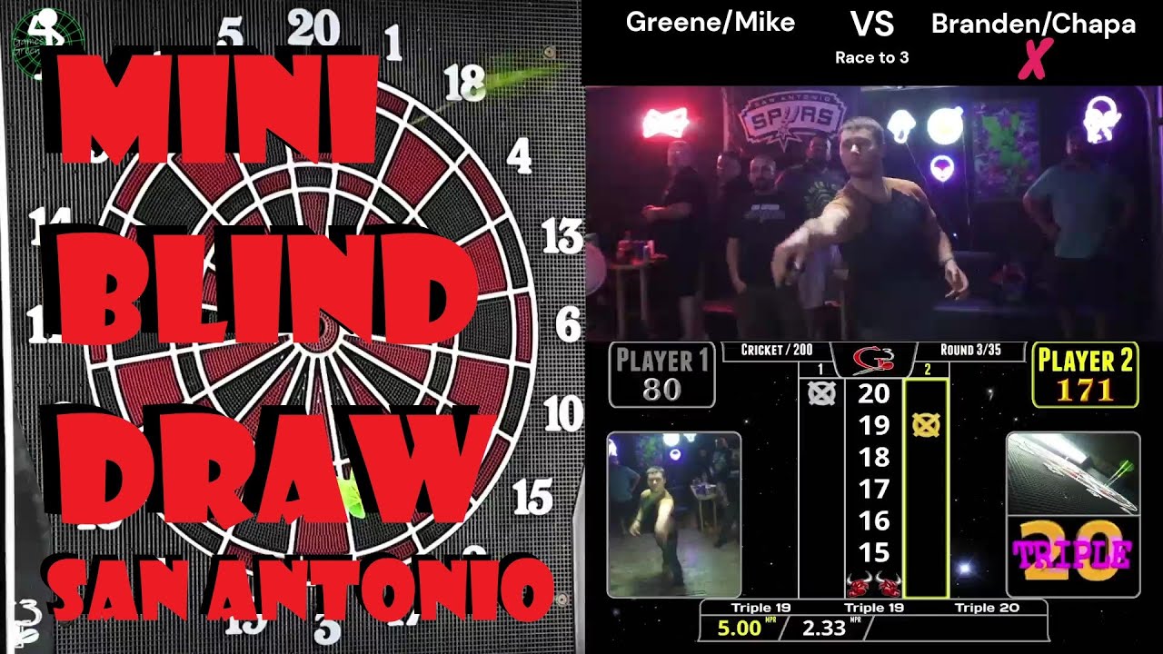 Mini Blind Draw on Bullshooter Soft Tip Dart Board