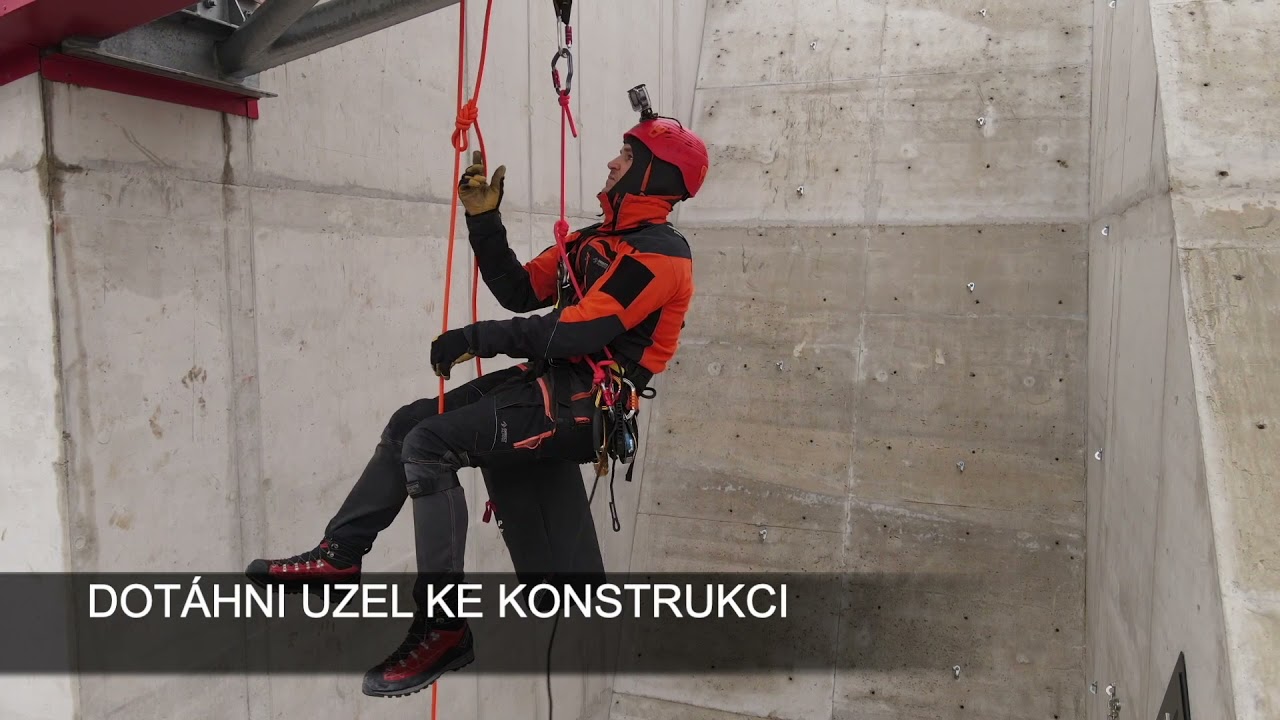 4 7 22 2 Slanění se stažením lana