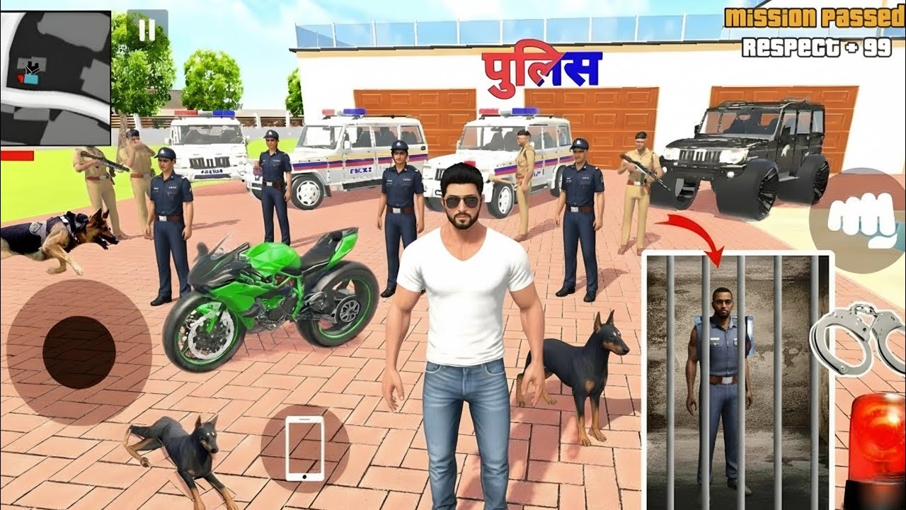 Indian theft auto simulator game || indian bike game || android gameplay