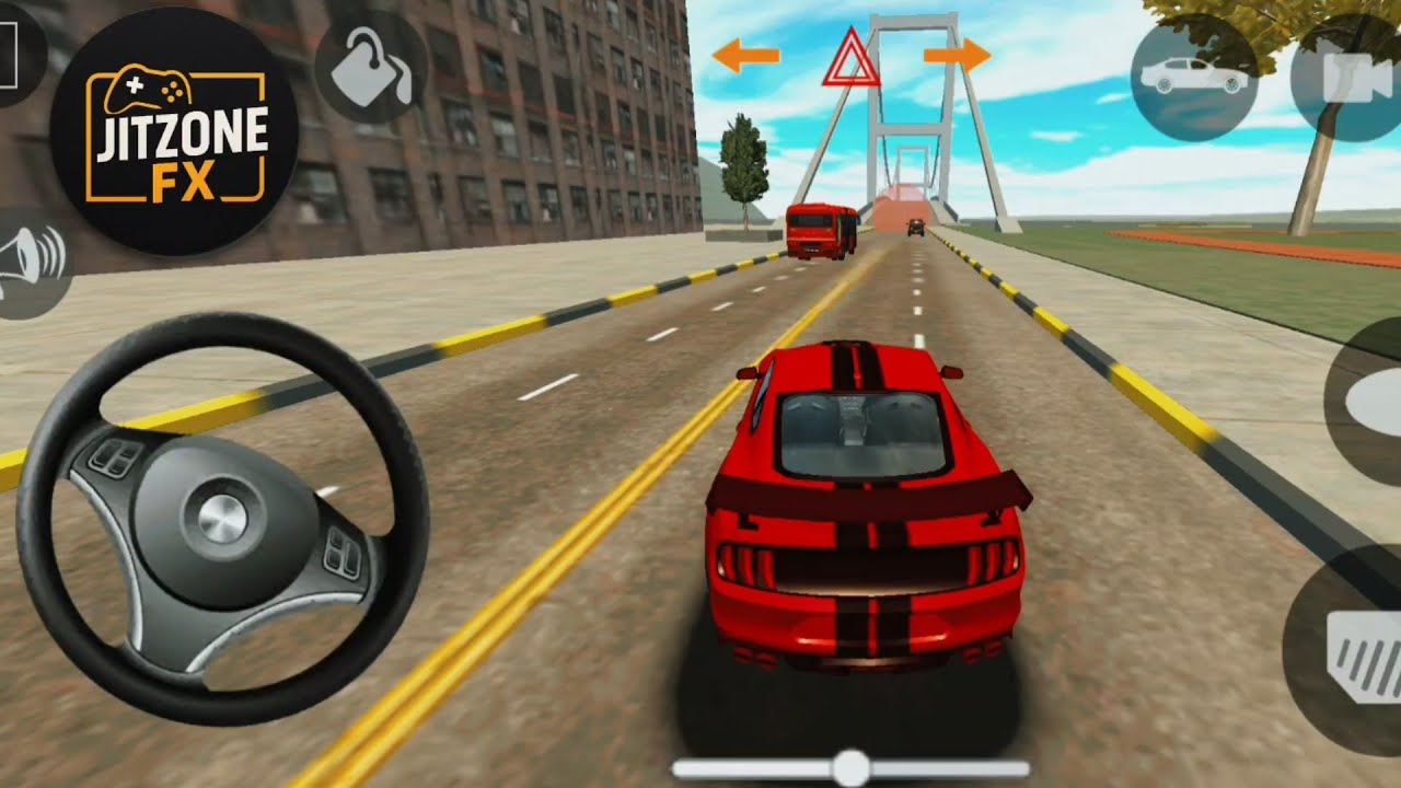 Red car driving indian simulator 3D gameplay