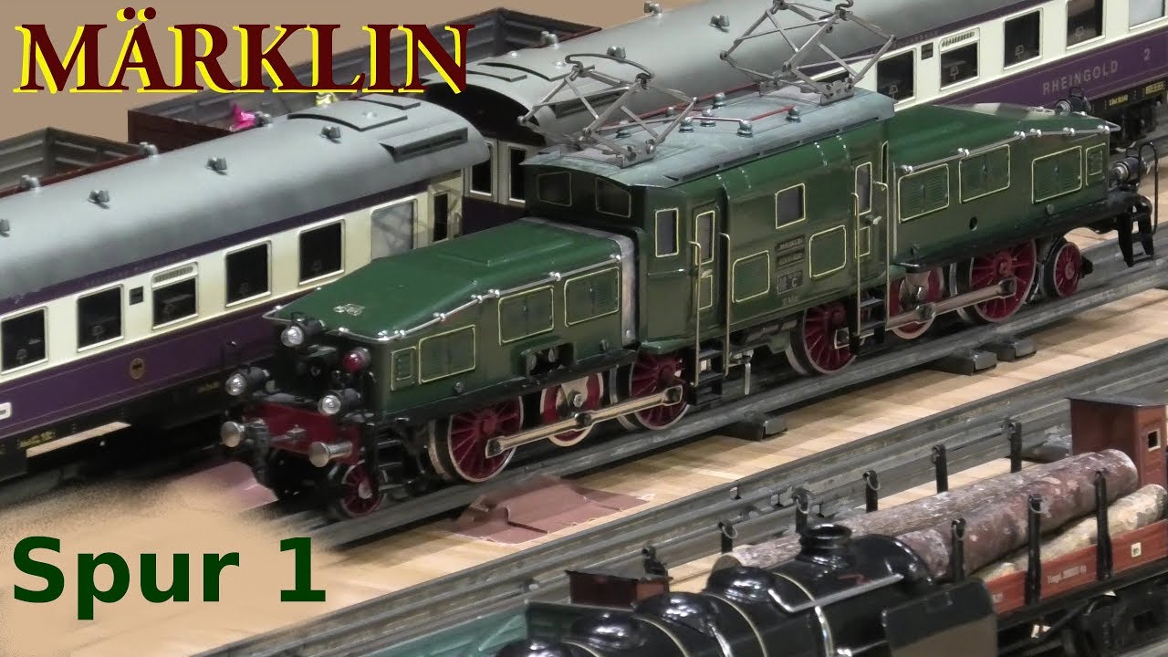 MÄRKLIN Spur 1 alte elektrische Eisenbahnen * KROKODIL * old gauge 1 tinplate trains
