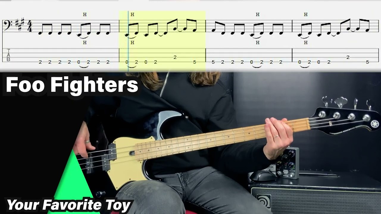 Foo Fighters - Your Favorite Toy (bass cover with tabs) #foofighters   #basscover  #basstabs