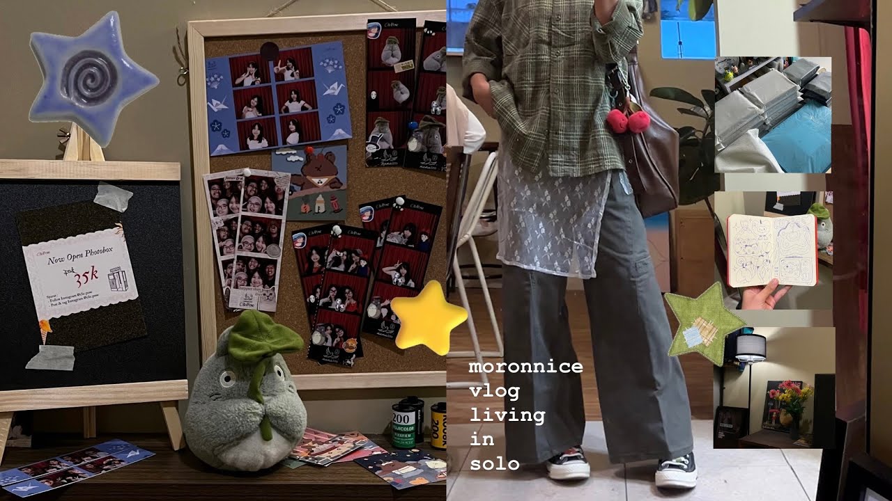 daily life in solo | packing orders | cafe | drawing | chicken karaage