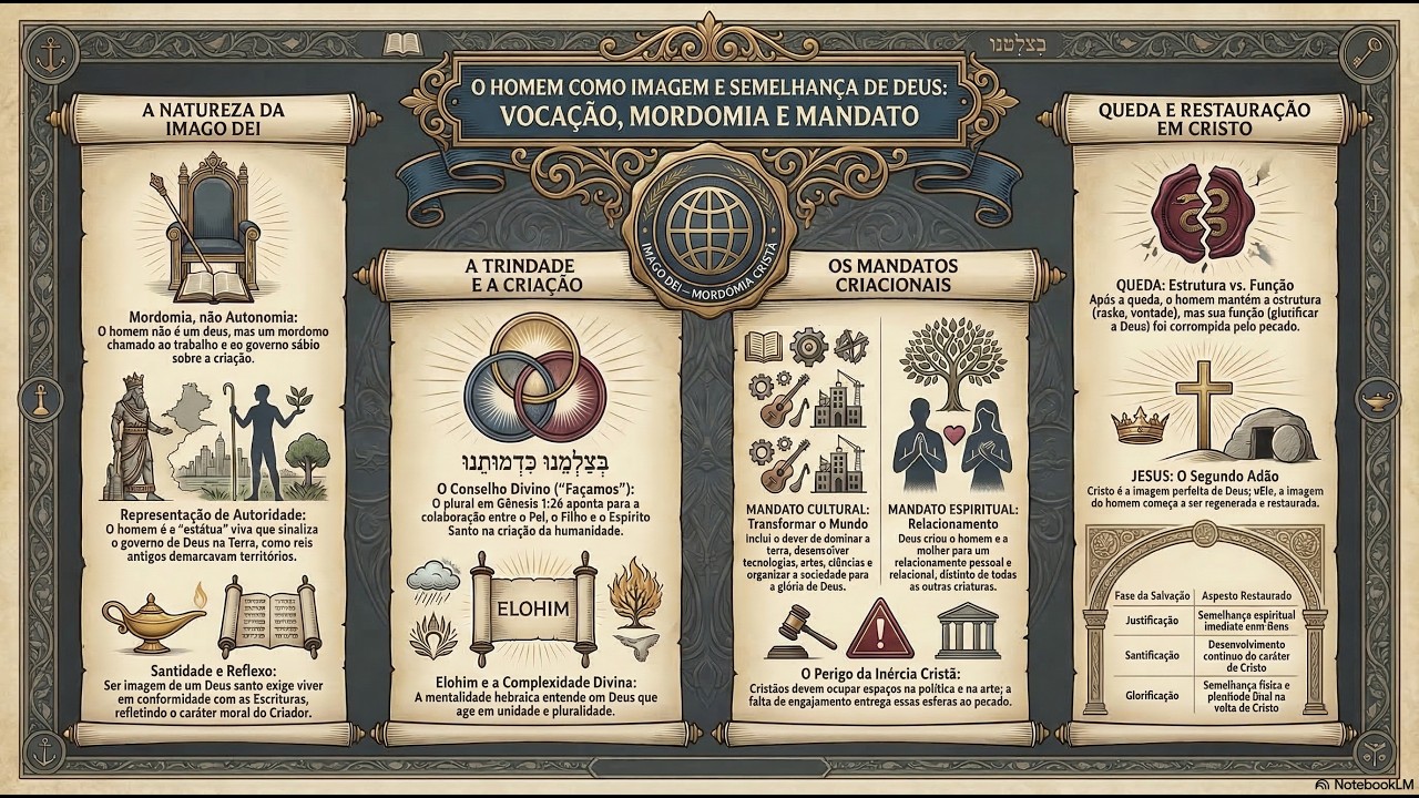 ESTUDO BÍBLICO - GÊNESIS 1.26-28 | IMAGEM E SEMELHANÇA DE DEUS
