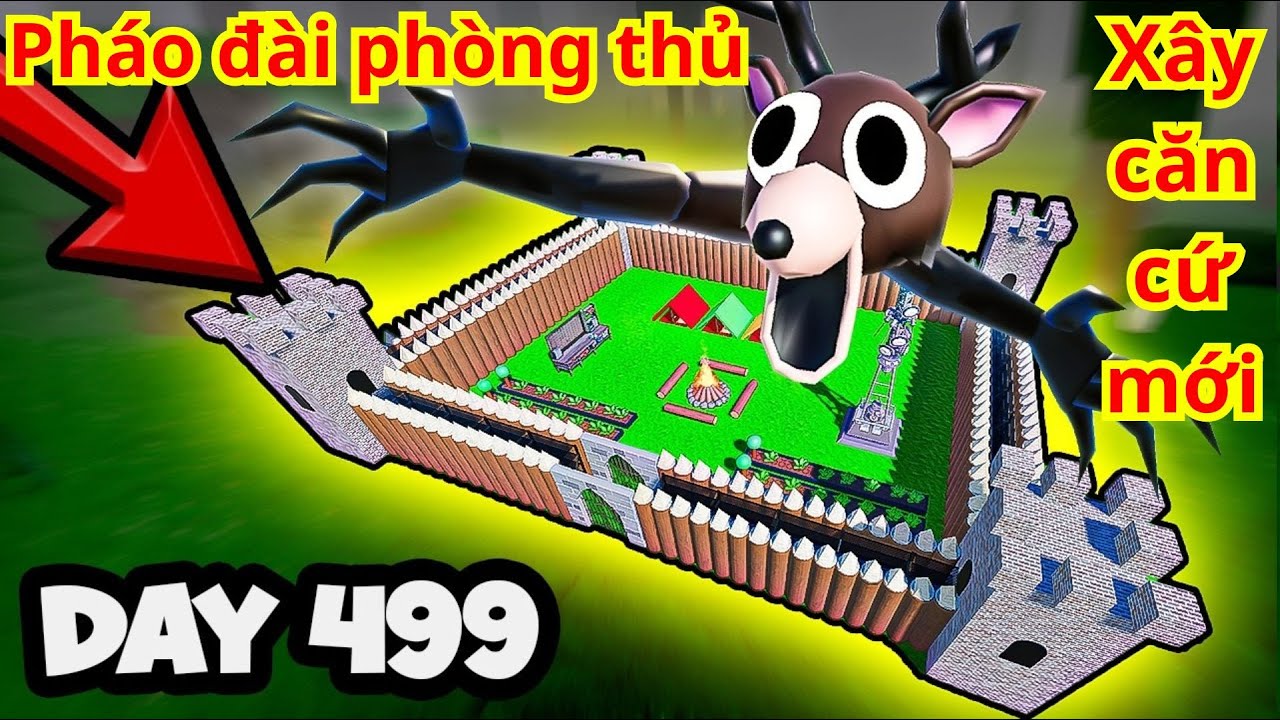 Tôi đã xây dựng CĂN CỨ LÂU ĐÀI trong 99 đêm trong rừng Roblox | Nammun