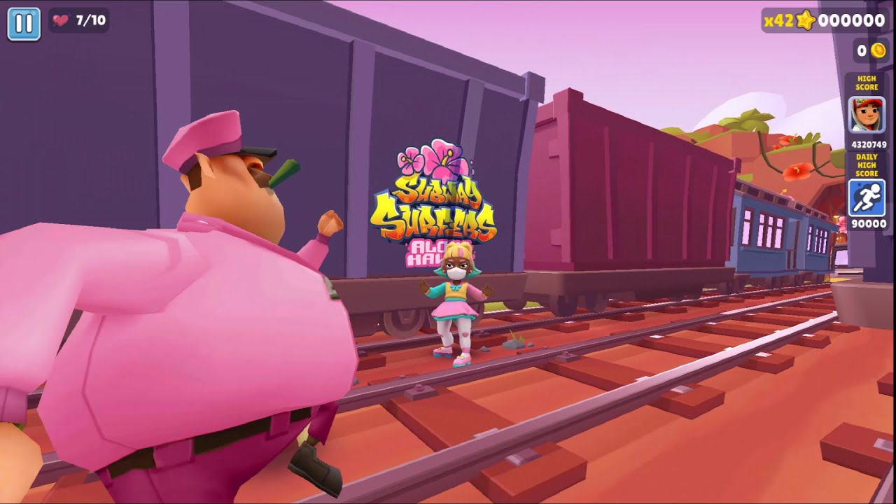 Pink Vancouver Surfer Gameplay Subway Surfers /2025/ Glitches Subway Surf Aloha Hawaii MOD APK